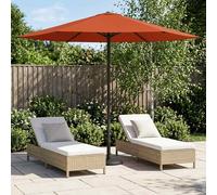 vidaXL Sombrilla de jardín 230 x 230 cm Poliéster Rectangular