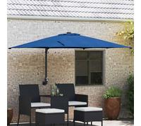 vidaXL Sombrilla de jardín 248,5 x 247,5 x 160 cm Poliéster y Acero