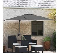 vidaXL Sombrilla de jardín Antracita 248,5 x 247,5 x 160 cm