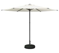 vidaXL: Sombrilla de jardín con base, 300 x 300 cm, de poliéster, rectangular, color crema