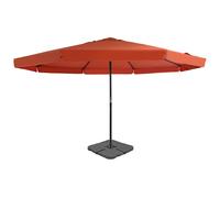 vidaXL Sombrilla de jardín con base portátil terracota
