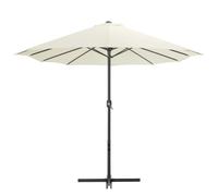 vidaXL Sombrilla de jardín con palo de aluminio 460x270 cm Verde claro / Arena / Antracita Sand