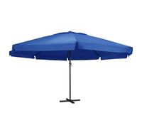 vidaXL Sombrilla de jardín con palo de aluminio azul azure 600 cm