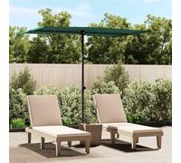 vidaXL Sombrilla de jardín con palo de aluminio verde 2x1,5 m