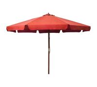 vidaXL Sombrilla de jardín con palo de madera terracota 330 cm