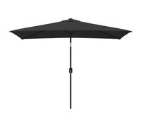 vidaXL Sombrilla de Jardín con Palo de Metal, Parasol Toldo, Refugio Solar, Paraguas para Playa Terraza Patio Exterior, Negro 300x200 cm