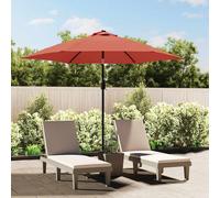 vidaXL Sombrilla de jardín con palo de metal terracota 300 cm