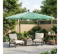 vidaXL Sombrilla de jardín con poste de acero verde 290x290x238 cm