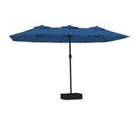vidaXL Sombrilla de jardín doble 449x265 cm azul azure