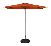 vidaXL Sombrilla de jardín Poliéster sin pie de exterior Toldo sol Patio, arcilla, 2,7 x 2,7 m