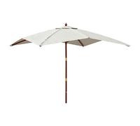 vidaXL Sombrilla de jardín Poste de madera Color arena 300×300×273 cm