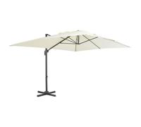 vidaXL Sombrilla de jardín voladiza con poste de aluminio 400x300 cm Arena