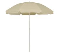 vidaXL Sombrilla de playa amarillo arena 240 cm