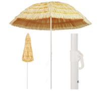 vidaXL Sombrilla de playa Estilo Hawai 240 cm Natural