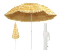 vidaXL Sombrilla de playa estilo Hawaii natural 300 cm