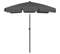 vidaXL Sombrilla de playa gris antracita 180x120 cm