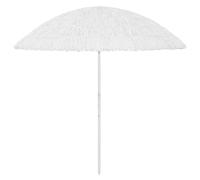 vidaXL Sombrilla de playa Hawaii blanco 300 cm