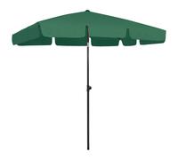 vidaXL Sombrilla de Playa Parasol Paraguas Refugio Solar Patio Jardín Exterior