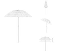 vidaXL Sombrilla hawaiana blanca de 180 cm - Sombrillas y protección solar
