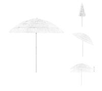 vidaXL Sombrilla hawaiana blanca de 240 cm - Sombrillas y protección solar
