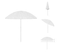vidaXL Sombrilla hawaiana blanca de 300 cm - Sombrillas y protección solar