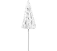 vidaXL Sombrilla hawaiana, color blanco, 240 cm