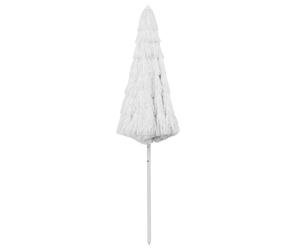 vidaXL Sombrilla hawaiana, color blanco, 300 cm