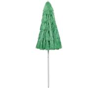 vidaXL Sombrilla hawaiana, color verde, 240 cm