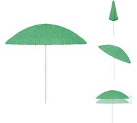 vidaXL Sombrilla hawaiana, color verde, 300 cm - Sombrillas y protección solar