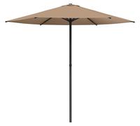 vidaXL Sombrilla para jardín, 230 x 230 cm, poliéster, rectangular, color beige