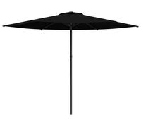 vidaXL Sombrilla para jardín, 300 x 300 cm, poliéster, rectangular, negra