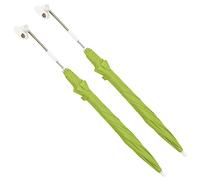 vidaXL Sombrilla para silla de camping Parasol Protege del sol, viento y lluvia 105 cm Verde 2 uds
