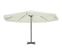 vidaXL Sombrilla Parasol para Jardín Patio Terraza Protección UV Aluminio 500 cm Blanco