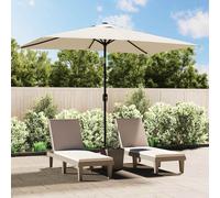 vidaXL Sombrilla rectangular blanco arena 200x300 cm