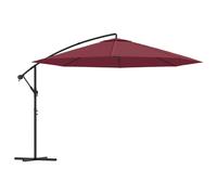 vidaXL Sombrilla voladiza 3,5 m Color Antracita, Rojo burdeos, Terracota Burgundy red