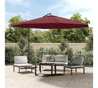vidaXL Sombrilla voladiza 3,5 m Color Antracita, Rojo burdeos, Terracota Burgundy red