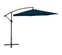 vidaXL Sombrilla voladiza de jardín azul 3 m