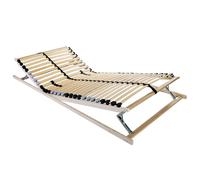vidaXL Somier de lamas Manual Marrón 70 x 190 cm Madera de Haya Sólida