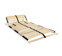 vidaXL Somier de lamas Manual Marrón 70 x 190 cm Madera de Haya Sólida