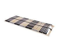 vidaXL Somier de lamas Marrón 70 x 190 cm Madera de Haya Sólida