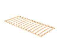 vidaXL Somier de lamas Marrón 90 x 190 cm Madera de Haya Sólida