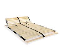 vidaXL Somier de láminas Base cama 28 listones 7 zonas 140x200 cm