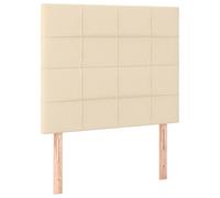 vidaXL Somier de láminas con 28 listones de 7 regiones 100x200 cm Crema 90 x 190 cm