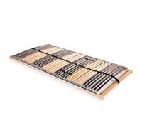 vidaXL Somier de láminas sin colchón con 42 listones 7 zonas 100x200cm