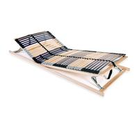vidaXL Somier de láminas sin colchón con 42 listones 7 zonas 70x200 cm