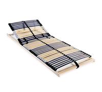 vidaXL Somier de láminas 42 listones 7 zonas madera 80x200 cm sin colchón