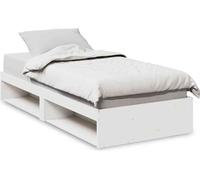 vidaXL Somier diario sin colchón, blanco, 80x200 cm, madera maciza de pino
