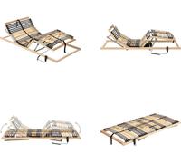 vidaXL Somier eléctrico con 42 lamas, 7 zonas, 100x200 cm - Cajón para cama - Cajones para cama - Somier - Somieres