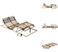 vidaXL Somier eléctrico con 42 lamas, 7 zonas, 100x200 cm - Camas y estructuras de cama