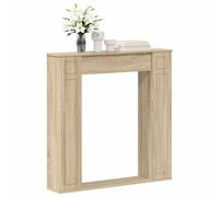 vidaXL Sonoma - Chimenea envolvente de madera de 100 x 20 x 100 cm, para salón, dormitorio, pasillo, rectangular, moderna, decoración elegante, fácil instalación, diseño funcional